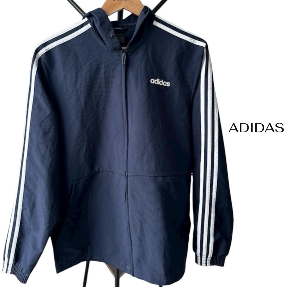ADIDAS Windbreaker | Navy Blue | Men’s Medium | Lightweight